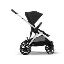 Cybex  Gazelle S Art.520002117 giliai juodas vežimėlis dvyniams