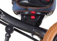 Schumacher Art.T400 Brown  Детский трехколесный  велосипед c ручкой управления , крышей и надувными колёсами