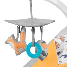 KinderKraft'20 Felio Art.KKBFELOGRY000N Stone Grey Stilīgs mazuļu šūpuļkrēsls ar mūziku un vibrāciju