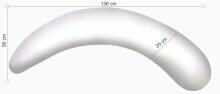„La Bebe ™ Moon“ motinystės pagalvė Nr. 120637 Didelė pagalvė nėščiosioms su „memory foam“ (ypač minkštas ir tylus įdaras, tinkantis kūnui) 195cm