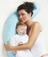 „La Bebe ™ Moon“ motinystės pagalvė, Nr. 120638 Beige, didelė nėščiųjų pagalvė su atminties putomis (ypač minkšta ir tyli, prisitaikanti prie kūno) 195 cm