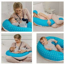 La Bebe™ Moon Maternity Pillow Art.120639 Liels spilvens grūtniecēm ar memory foam (īpaši mīksts un kluss pildījums, kas pielagojas ķermenim) 195cm