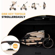 Kidsworld Bebby 3 in 1 Art.H-9 Brown Universalus 3 viename vežimėlis