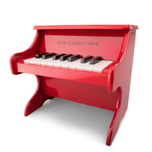 New Classic Toys Piano Art.10155 Red  Деревянная игрушка музыкальная Пианино