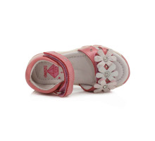 D.D.Step (DDStep) Light Art.AC64-435 Pink  Экстра комфортные сандалики для девочки со световыми эффектами (20-25)