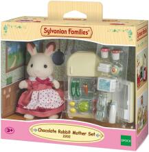 Sylvanian art.5014 Šokoladinio triušio motina su šaldytuvu