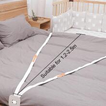 Kidsworld Strap for Baby Cot Art.121970 Side Bed Strap for Box Spring Beds Docking to the Adult Bed (White)