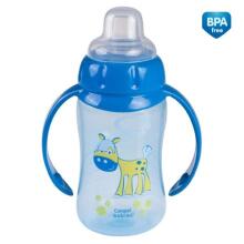Treniruočių puodelis „CUTE ANIMALS“ su silikoniniu dangteliu „Canpol 56/512 Turkish“