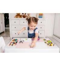 Stalas + kėdė MULTIFUN rožinė „TegaBaby MF-001“