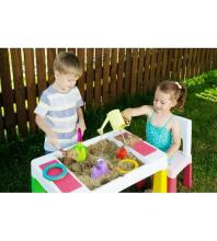 Stalas + kėdė MULTIFUN rožinė „TegaBaby MF-001“
