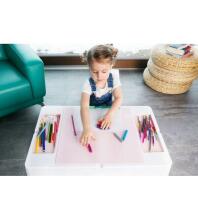 Stalas + kėdė MULTIFUN rožinė „TegaBaby MF-001“