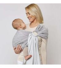 Šalikų dirželiai HUG ME Zaffiro smėlio spalvos lapai CHK-033 WOMAR