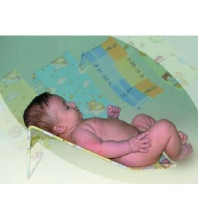 Kūdikio plovimo padėkliuko kilpinė šviesiai žalia „TegaBaby DM-015“