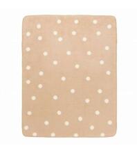 antklodė / antklodė medvilnė 100x150 cm ECRU / BEIGE SPOTS KB-025 Womar