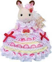 Sylvanian Families Freya šokoladinė zuikutė su gimtadienio suknele Art.5847