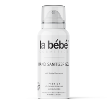 „La bebe ™ Cosmetics“ rankų dezinfekavimo gelis „Art.127254“ rankų dezinfekavimo priemonė vaikams su putų dantenų kvapu, 80 ml