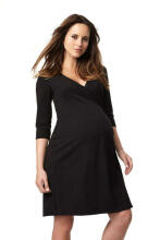 La Bebe™ Nursing Cotton Dress Donna Art.127325 Coral Red Невероятно комфортное платье/халатик для будущих и кормящих