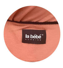 La Bebe™ Nursing Cotton Dress Donna Art.127325 Coral Red Невероятно комфортное платье/халатик для будущих и кормящих