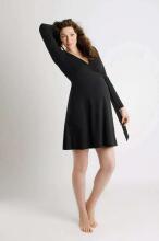 La Bebe™ Nursing Cotton Dress Donna Art.127325 Coral Red Невероятно комфортное платье/халатик для будущих и кормящих