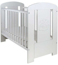 Drewex Bear Premium Art.127413 White  детская кроватка с ящиком 120х60см