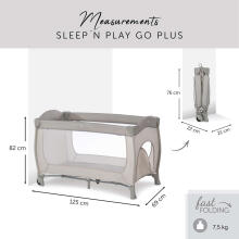 HAUCK lovelių arena „Sleep N Play Go Plus Beige“