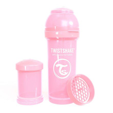 Twistshake Anti Colic Art.78255 Pastel Pink  Бутылочка-шейкер для кормления 260 мл