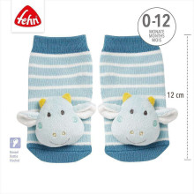 Rattle socks Cows Blue/Yellow
