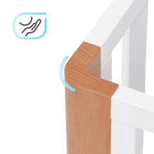 Kinder Kraft Koya Art.KFKOYA00WHT0000 White  vaikų lova 120x60сm