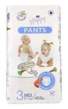Happy Pants Midi Art.BB-055-MU48-002  Vaikiškos kelnaitės 4 dydis nuo 6-11kg, 48vnt.