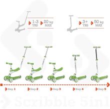 Mondo Scribble 5 in 1 Scooter Art.28572 Blue