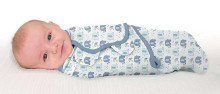Summer Infant Art.57836 SwaddleMe Starlet Sky   Хлопковая пелёнка для комфортного сна, пеленания 3,2 кг до 6,4 кг.