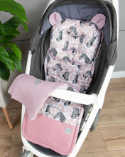 Baby Love Baby Set  Art.131737 Pink Комплект:мягкий вкладыш  для коляски/подушка/ одеяло (плед)