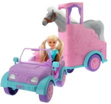 SPARKLE GIRLZ zirga pārvadāšanas piekabe ar lelli un zirgu, 10051/100319