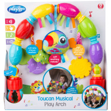 PLAYGRO muzikāla ratu rotaļlieta Toucan Musical Play Arch, 0186985