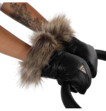 Junama Glitter Gloves  Art.132208 Grey Теплая муфта-рукавицы для рук