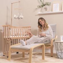 Kidsworld Wood Bed Rail Art.132313 Natural Lopšio apsauginė užtvara 86 x 27,5 cm