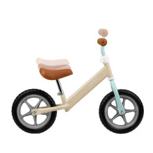Qkids Balance Bike Fleet Art.QKIDS00002 Cappucino  Детский велосипед - бегунок с металлической рамой+Подарок! Momi Mimi Helmet Art.ROBI00019 Black Сертифицированный, регулируемый шлем/каска д