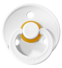 Bibs Colour Art.132580 White/Mint  Apvalus kepalas (čiulptukas) iš 100% natūralaus kaučiuko nuo 0-6 mėn. (2 vnt.)