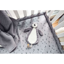 Jollein Pacifier Cloth Penguin Art.031-594-65369  Mīkstais  klipsis bērnu knupītim