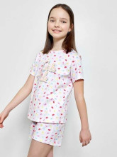 Mark Formelle Pyjama Art.567727 bērnu kokvilnas pidžama krēkliņš+šorti
