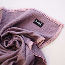 La bebe™ Muslin Blanket Art.132866 Pink  Bērnu augstākās kvalitātes muslina sedziņa/plediņš 70x100cm