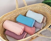 La bebe™ Muslin Blanket Art.132866 Pink