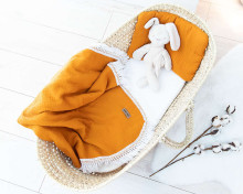 Baby Love Muslin Blanket Art.132918 Yellow Высококачественное  муслиновое одеялко/пледик