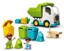 10945 LEGO® DUPLO® Town Atkritumu izvešanas auto un šķirošanas konteineri