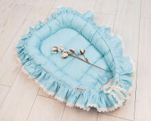 La Bebe™ Babynest Art.133389 Mint geltonos spalvos citrinos lizdas - kokonelis naujagimiams