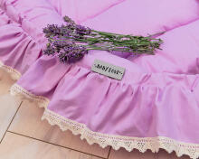 La Bebe™ Babynest Art.133392 Violet geltonos spalvos citrinos lizdas - kokonelis naujagimiams