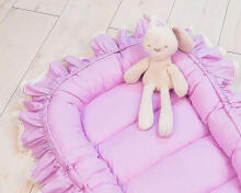 La Bebe™ Babynest Art.133392 Violet geltonos spalvos citrinos lizdas - kokonelis naujagimiams