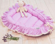 La Bebe™ Babynest Art.133392 Violet geltonos spalvos citrinos lizdas - kokonelis naujagimiams
