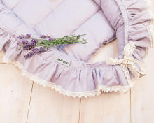 La Bebe™ Babynest Art.133393 Grey geltonos spalvos citrinos lizdas - kokonelis naujagimiams