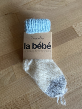 Natūralios ekologiškos medvilninės kojinės „La Bebe ™“. 17799 Natūralios medvilninės kojinės kūdikiams